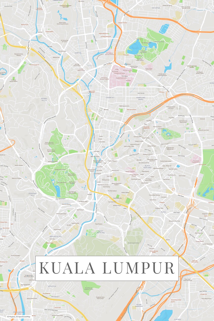 Esitellä 42+ imagen kuala lumpur kartta