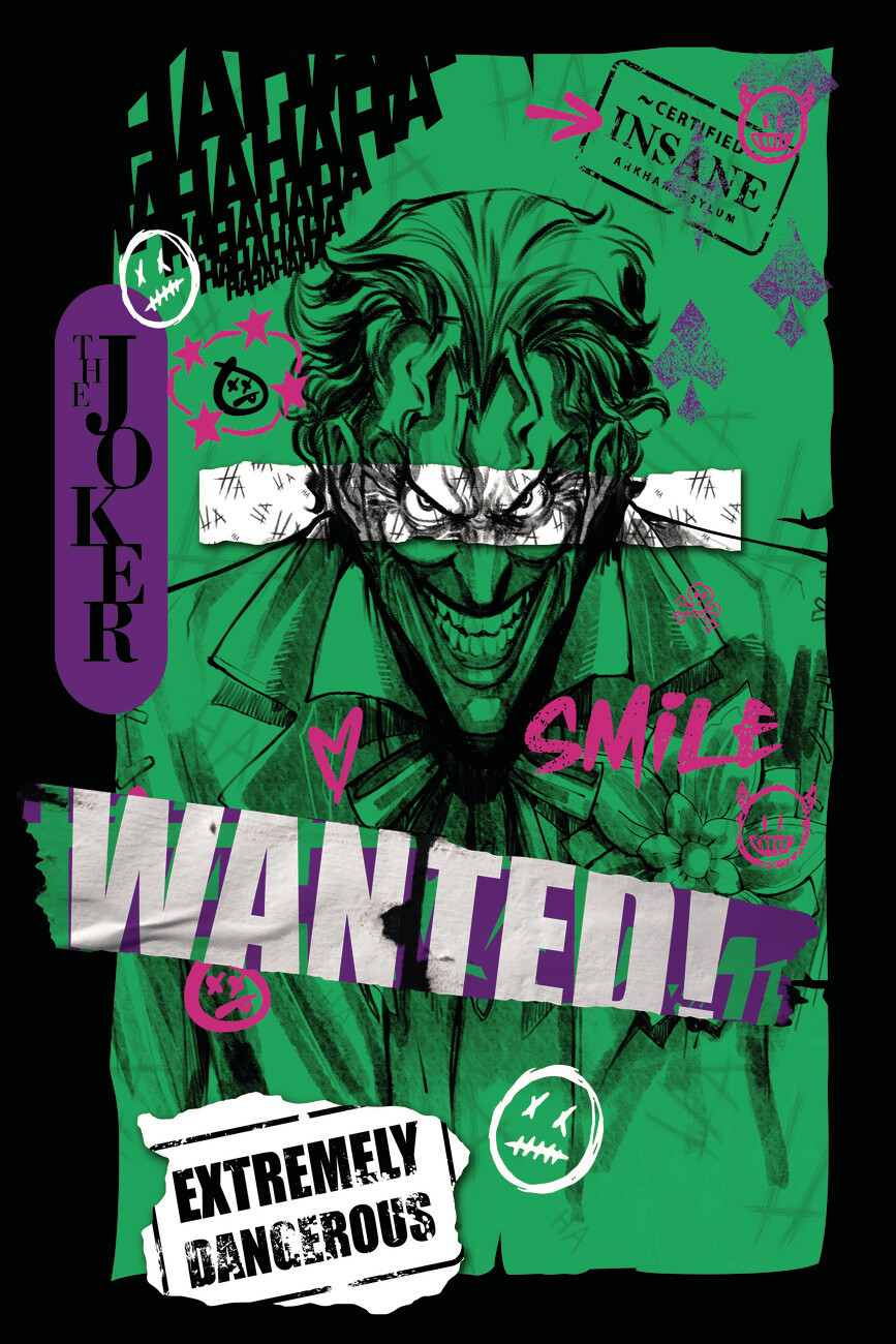 joker arkham asylum poster