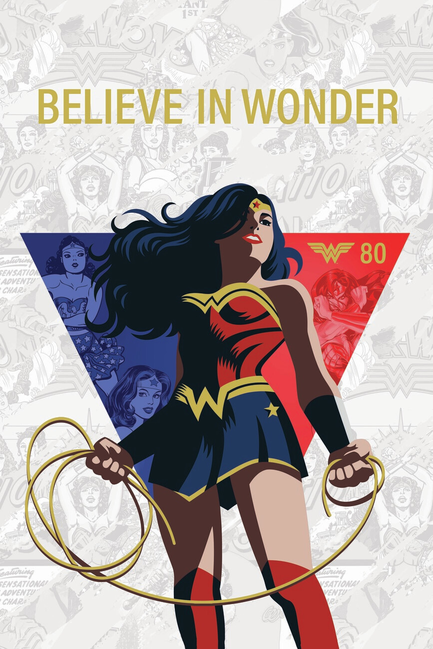 Wall Art Print Wonder Woman - Believe in Wonder, Gifts & Merchandise