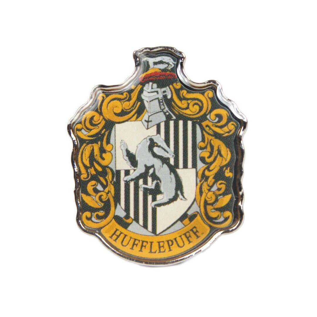 BUTTON BADGE official licensed merchandise HP8 HARRY POTTER hufflepuff crest 