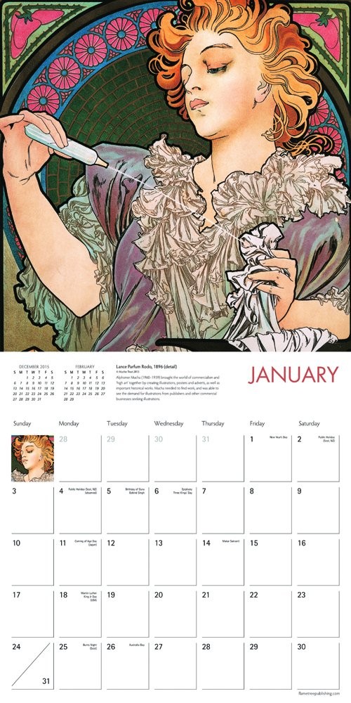Alphonse Mucha Calendars 2021 on UKposters/UKposters