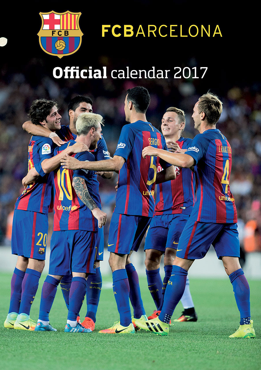 Barcelona + 12 free stickers Calendars 2021 on UKposters/UKposters