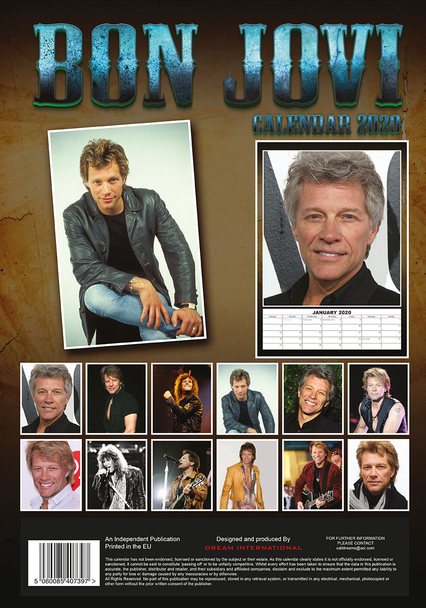 Bon Jovi Calendars 2021 on UKposters/UKposters