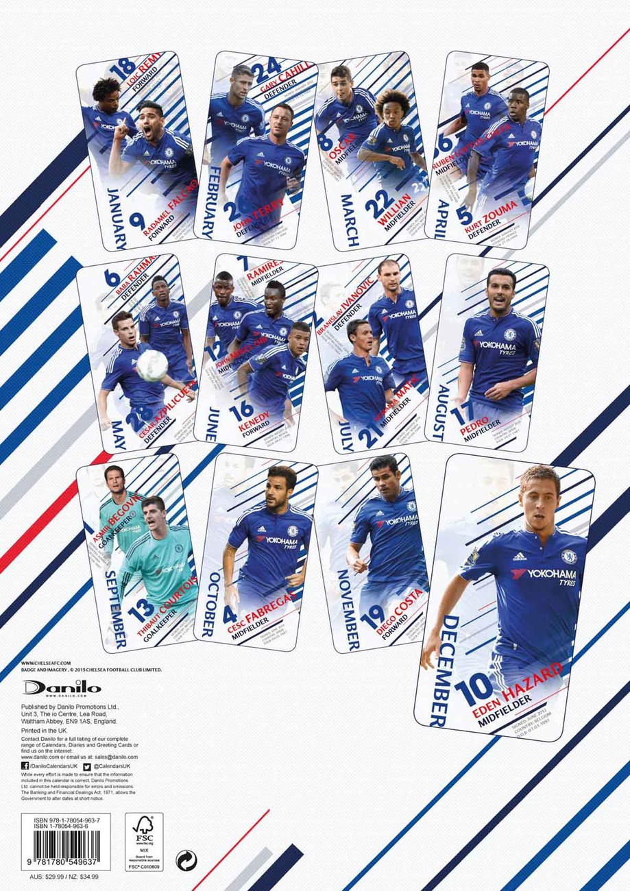 Chelsea FC Calendars 2018 on EuroPosters