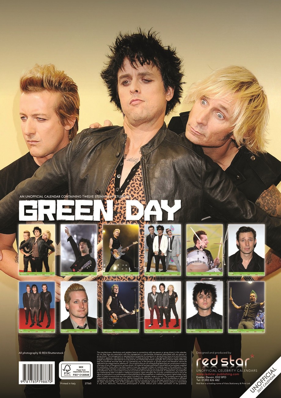 Green Day Calendars 2021 on UKposters/UKposters