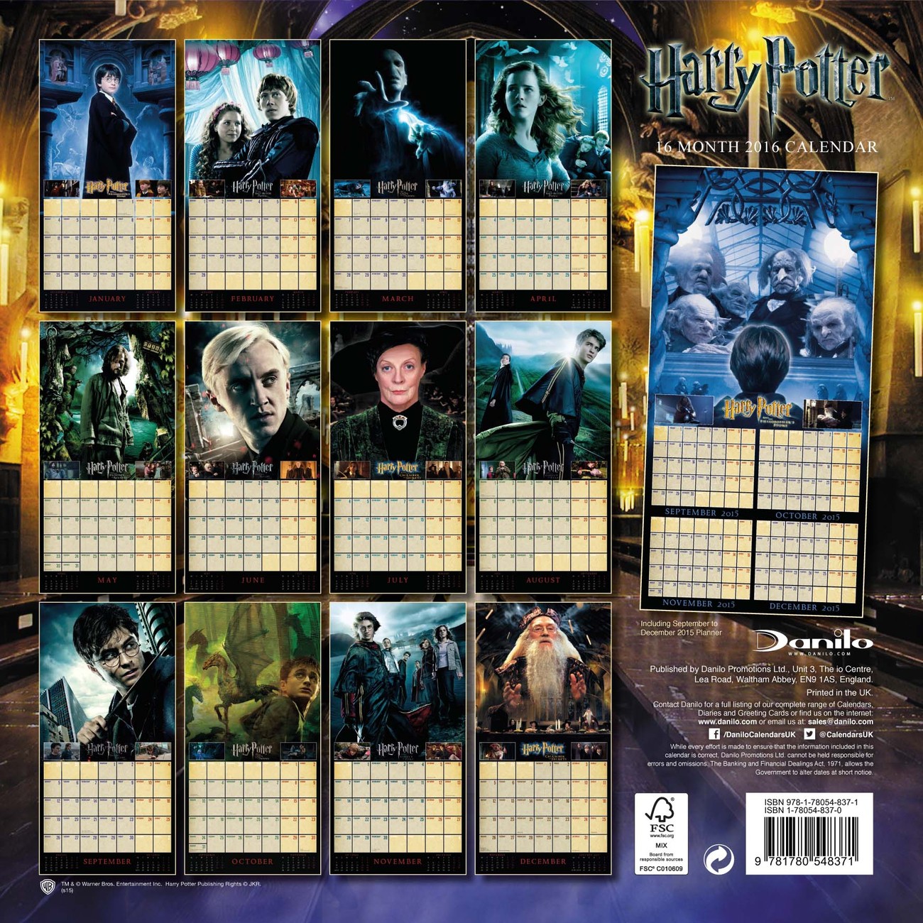 Harry Potter Calendars 2021 on UKposters/UKposters