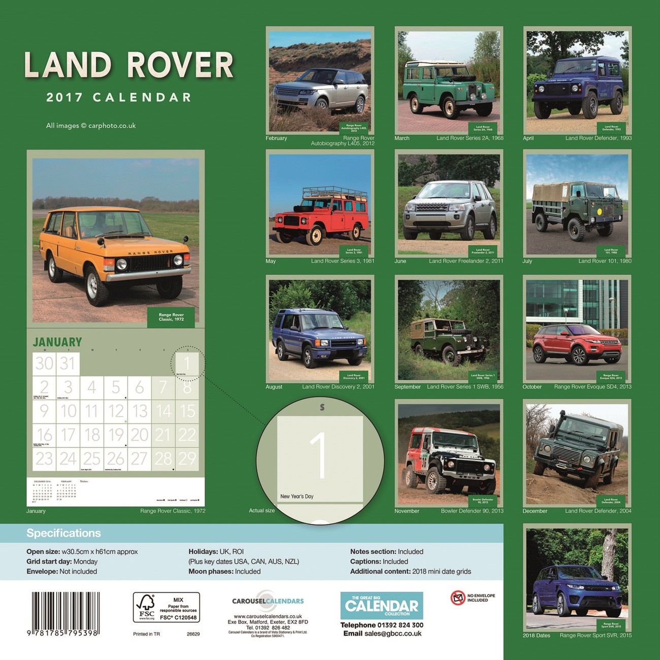 Land Rover Calendars 2021 on UKposters/UKposters