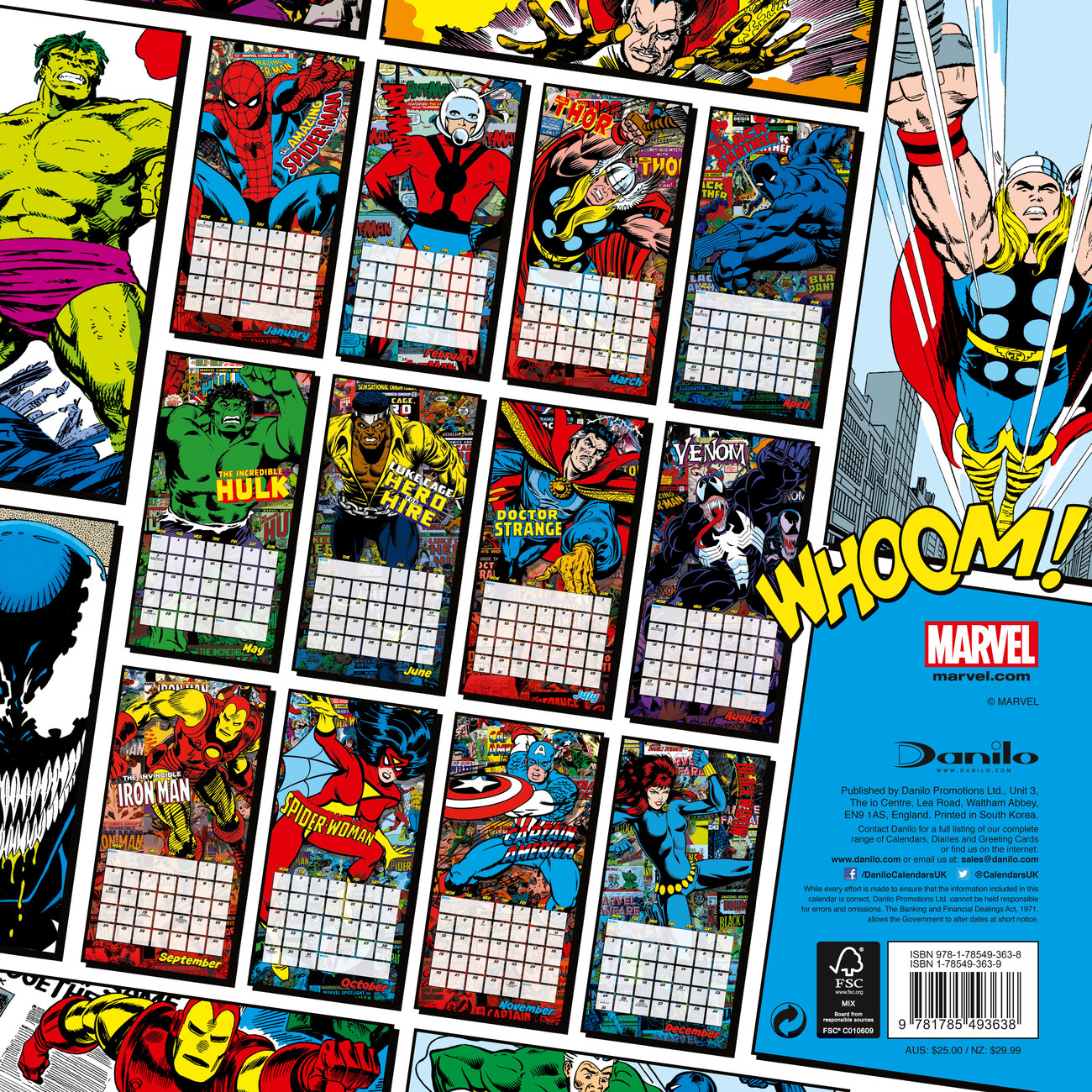 Marvel Comics Classics Calendars 2021 on UKposters