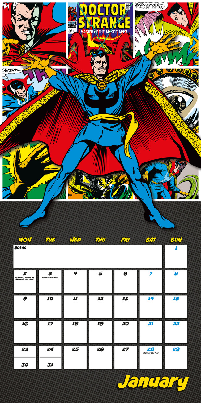 Marvel comics Calendars 2021 on UKposters/EuroPosters