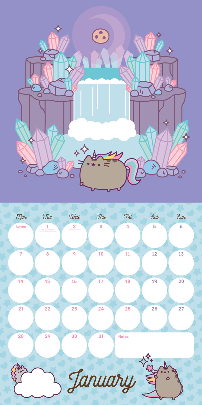 Pusheen Printable Calendar