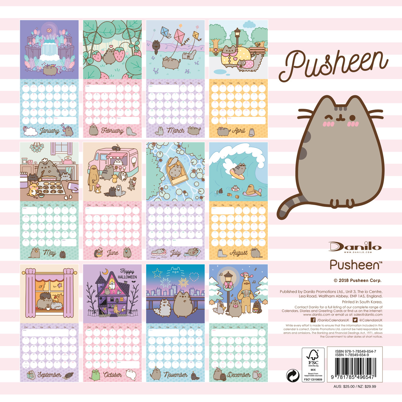 Pusheen - Calendars 2021 on UKposters/EuroPosters