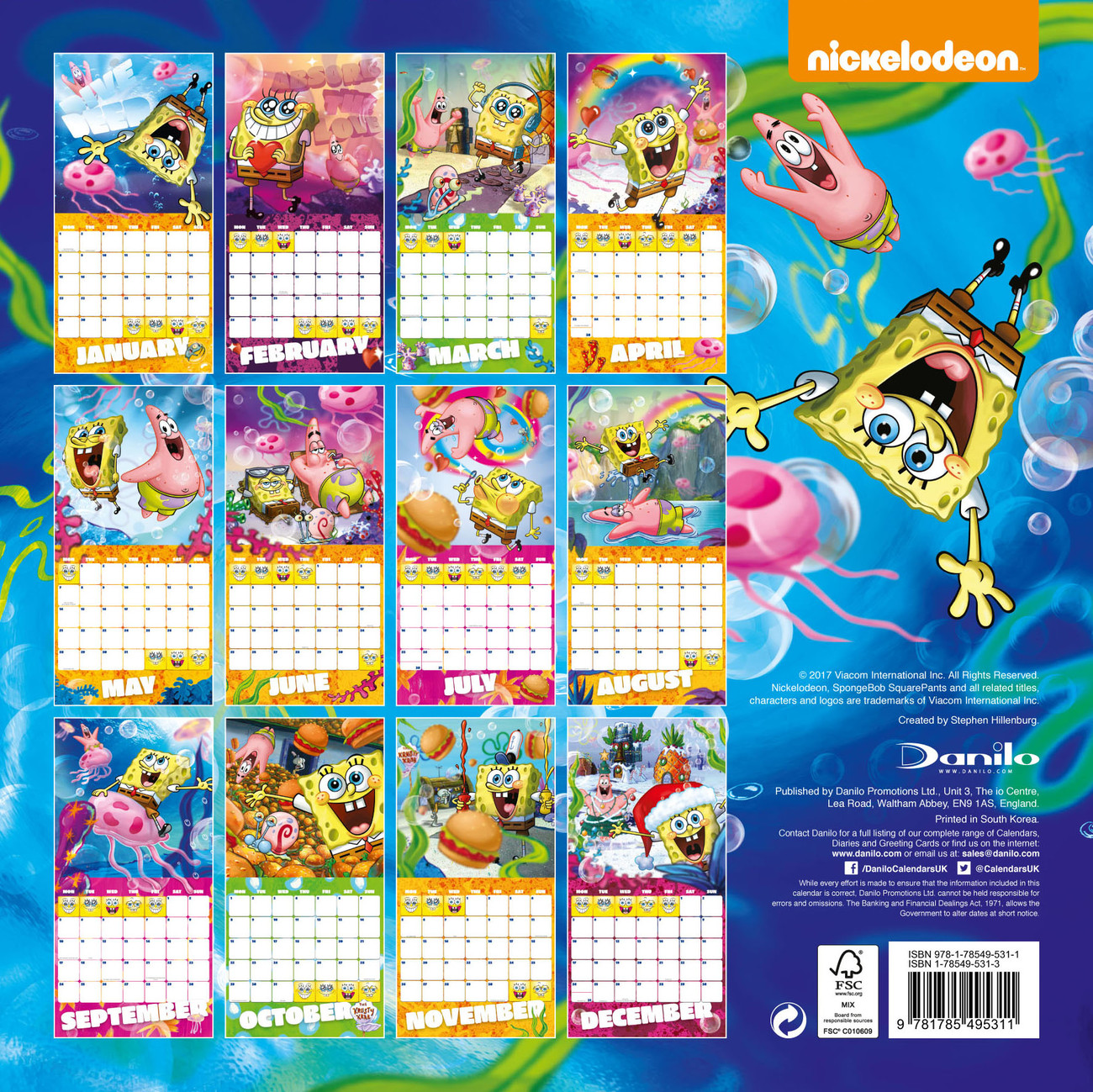 SpongeBob Calendars 2021 on UKposters/UKposters