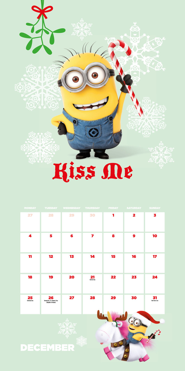 Calendário 2020 Despicable me - Minions em Europosters.pt