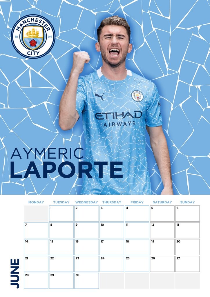 Manchester City Calendários de parede 2024 Compre em Europosters