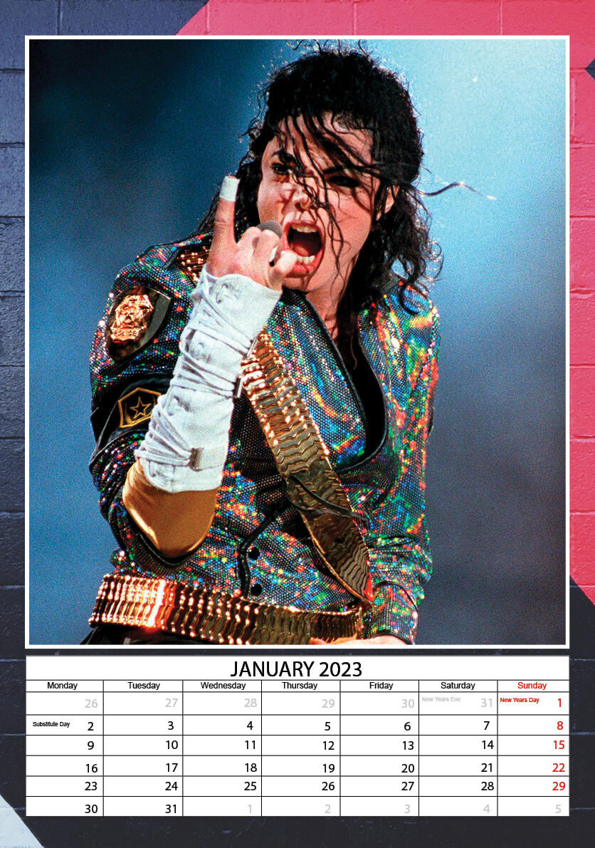 Michael Jackson Calendários de parede 2024 Compre em Europosters
