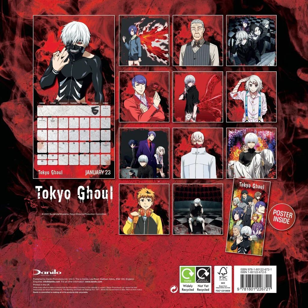 Tóquio ghoul anime/meu herói academia cartazes de papel kraft 2022