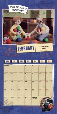 Wallace &amp; Gromit - Calendários de parede 2024 | Compre em Europosters