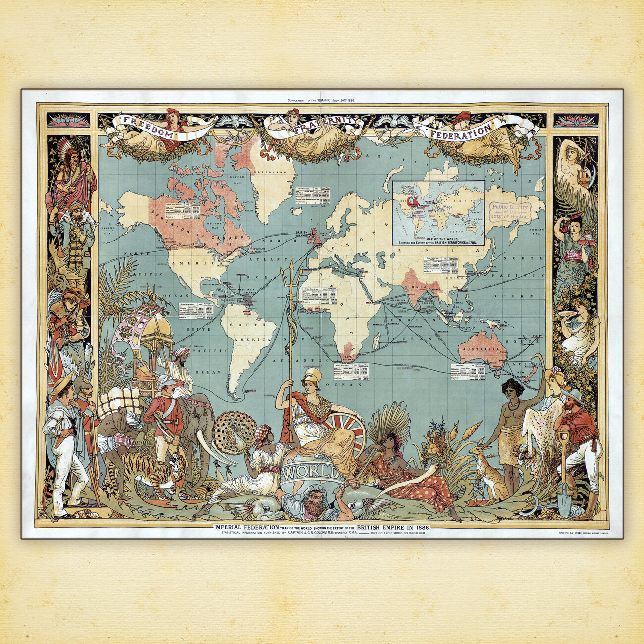 Calendario vintage maps 2024 - 30x29 - Aa.vv - calendario