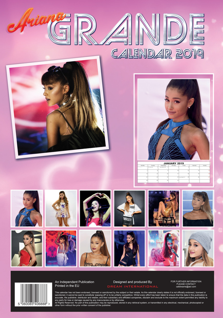 Ariana Grande Wall Calendars 2019 Buy at Europosters