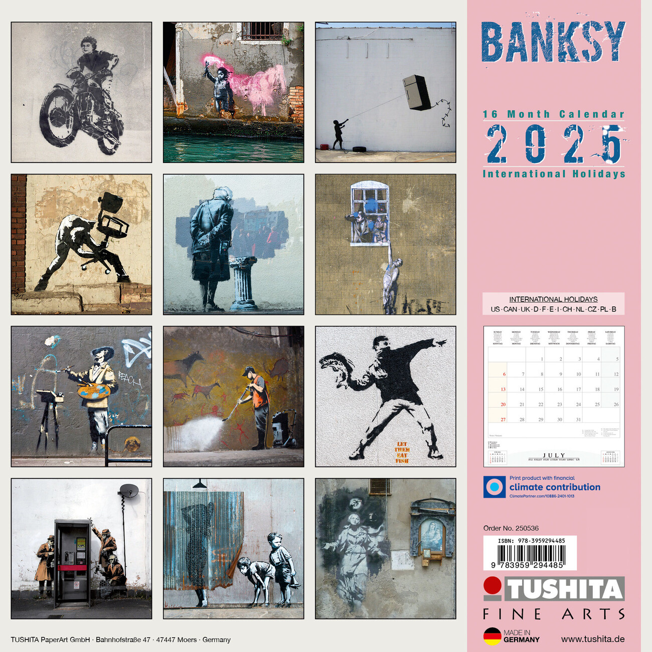 Banksy - Wall Calendars 2025 | Buy at Abposters.com