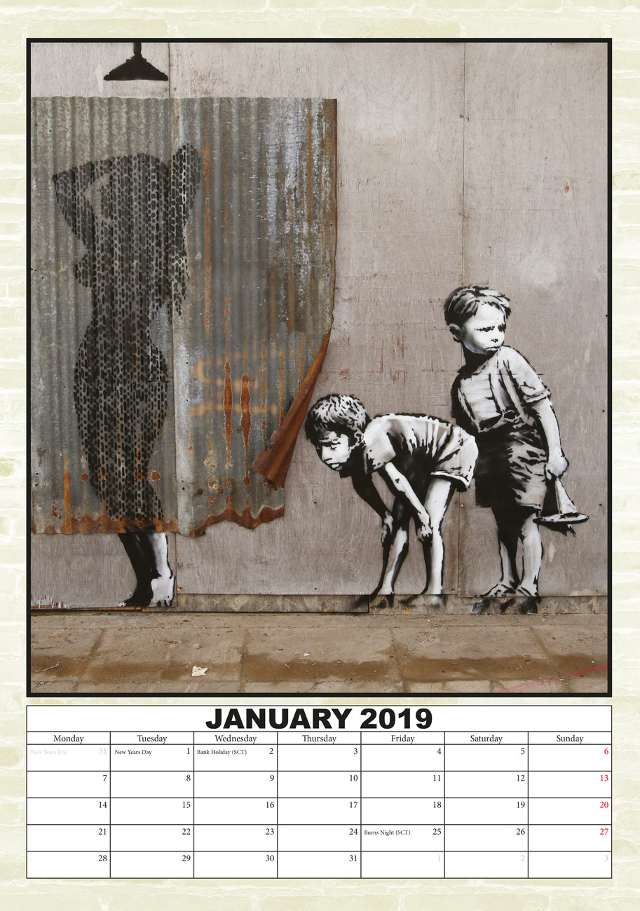 Banksy Wall Calendars 2019 Buy at Europosters