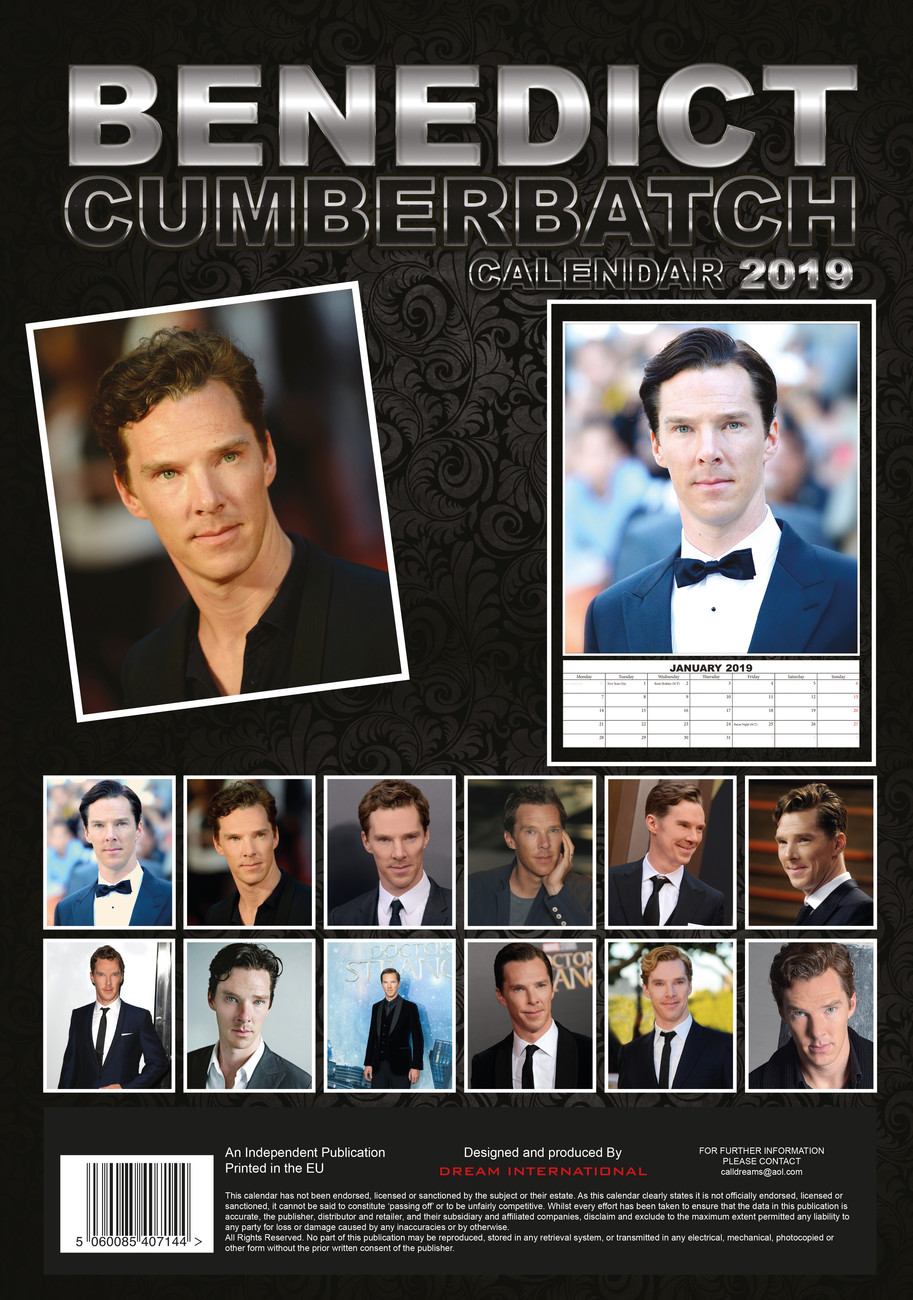 Taschenkalender 2021 Benedict Cumberbatch aus der Serie Sherlock 