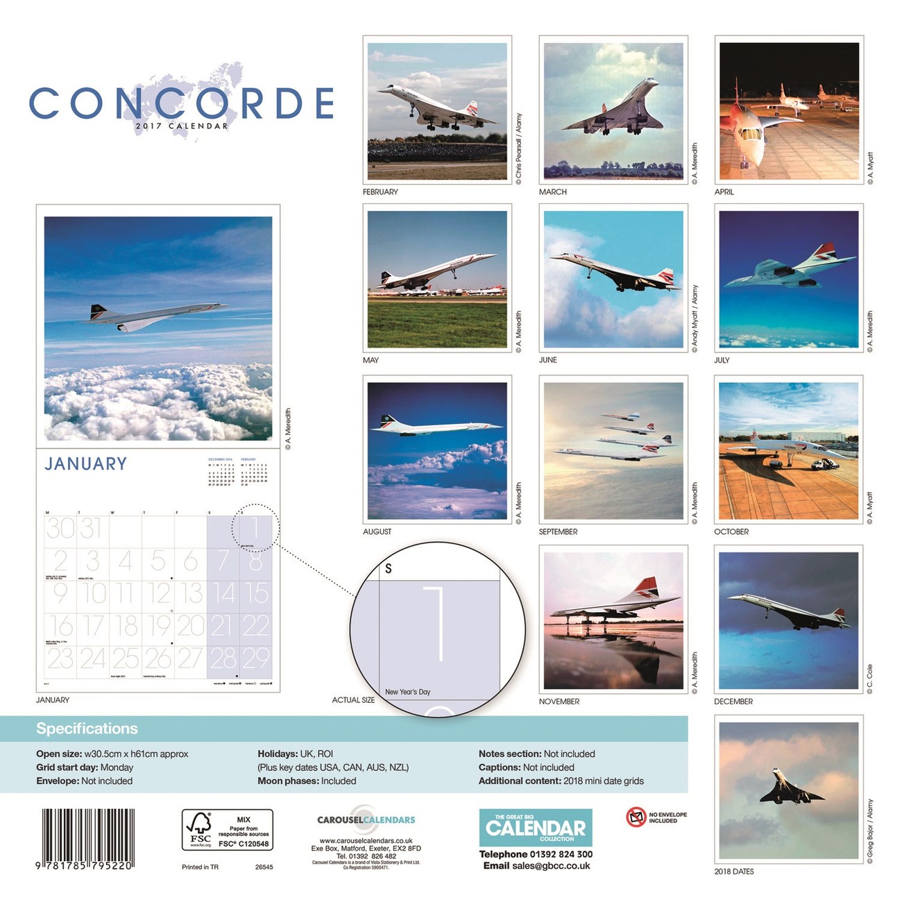 Concorde Wall Calendars 2017 Buy at Europosters