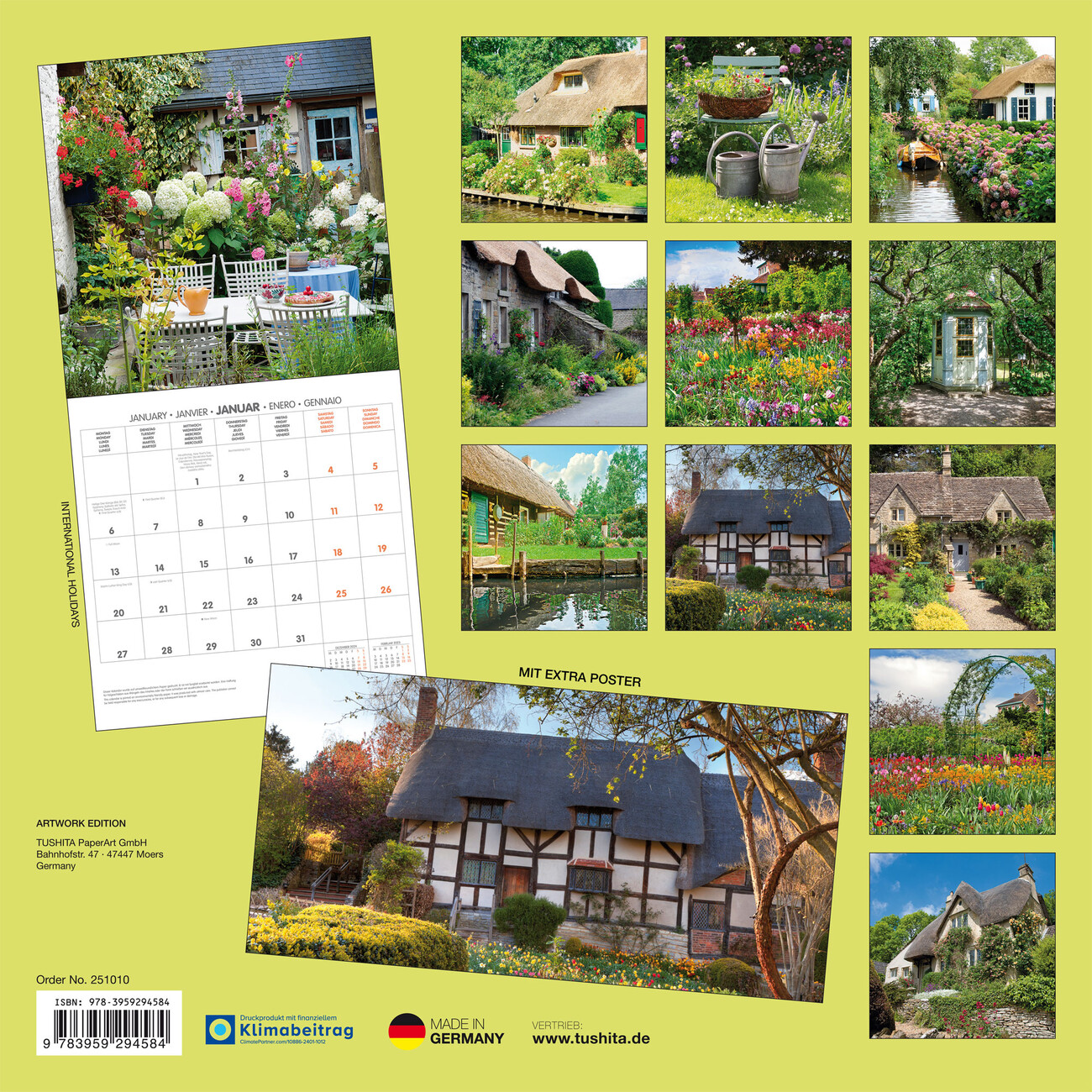 Cottage Garden Wall Calendars 2025 Buy at