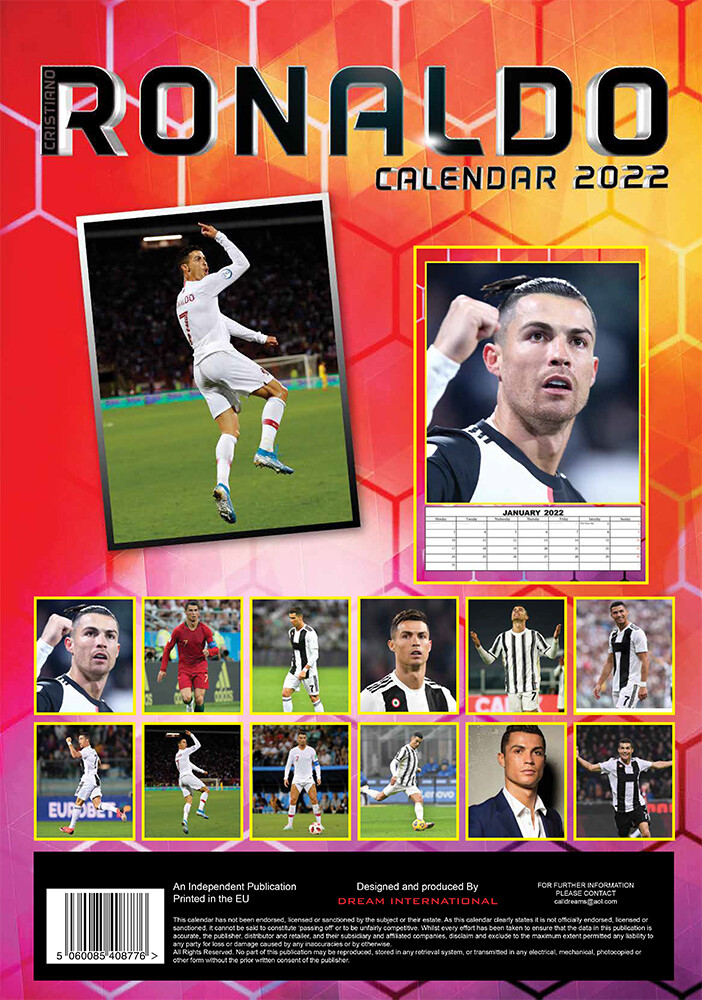 Cristiano Ronaldo Wall Calendars 2022 Large selection