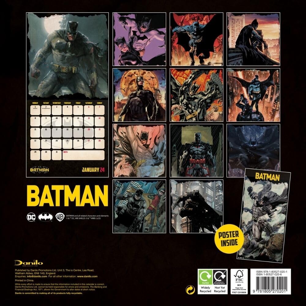 DC Batman Comics Wall Calendars 2024 Buy at Europosters