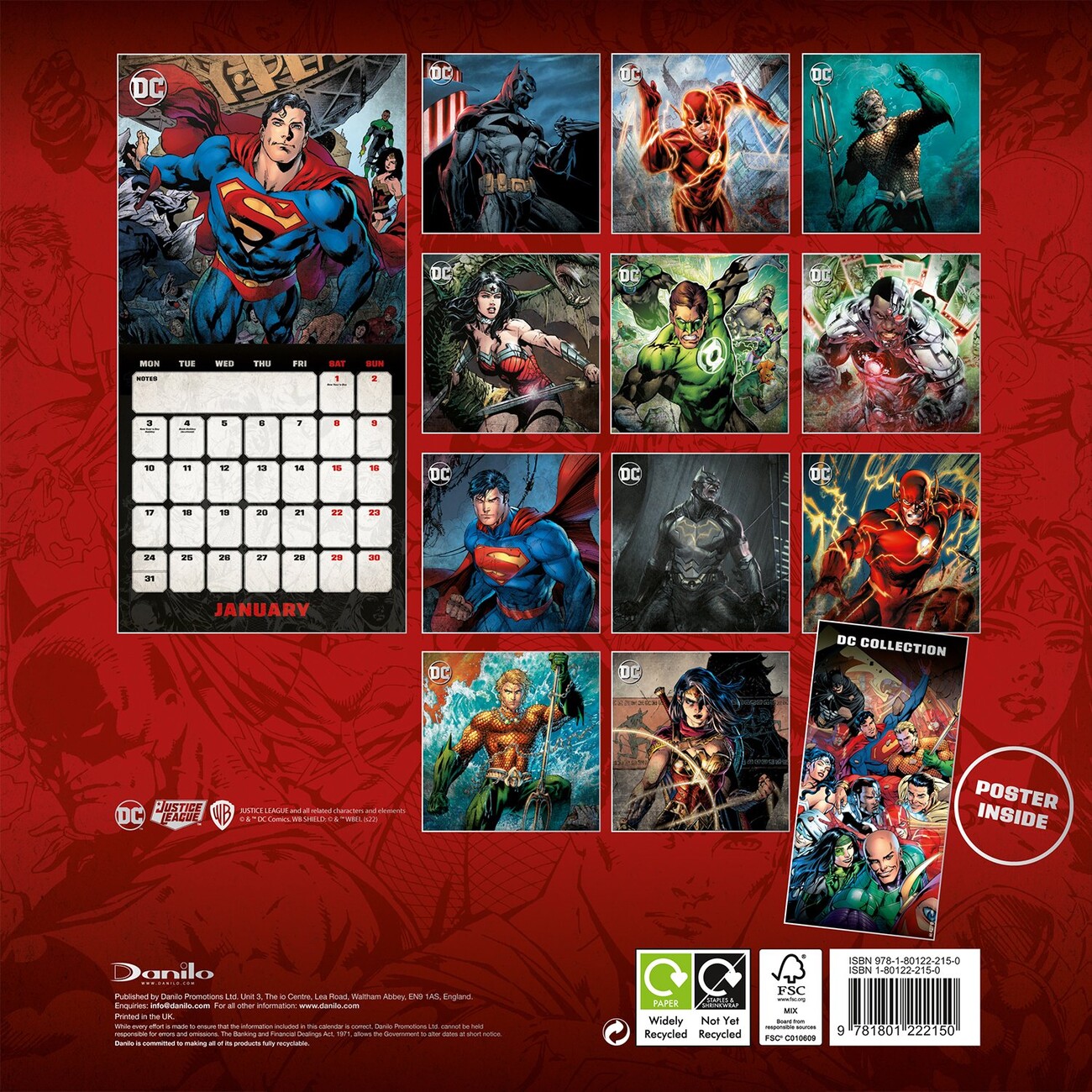 DC Comics - Wall Calendars 2022 | Buy at Europosters