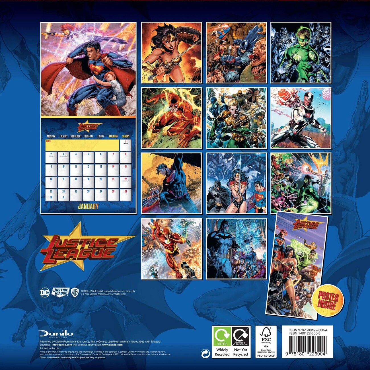 DC Comics - Wall Calendars 2024 | Buy at Abposters.com