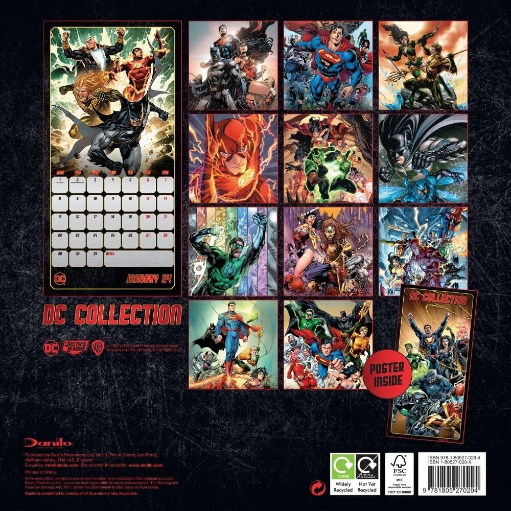 DC Comics Wall Calendars 2024 Buy At Europosters   Dc Comics I191866 