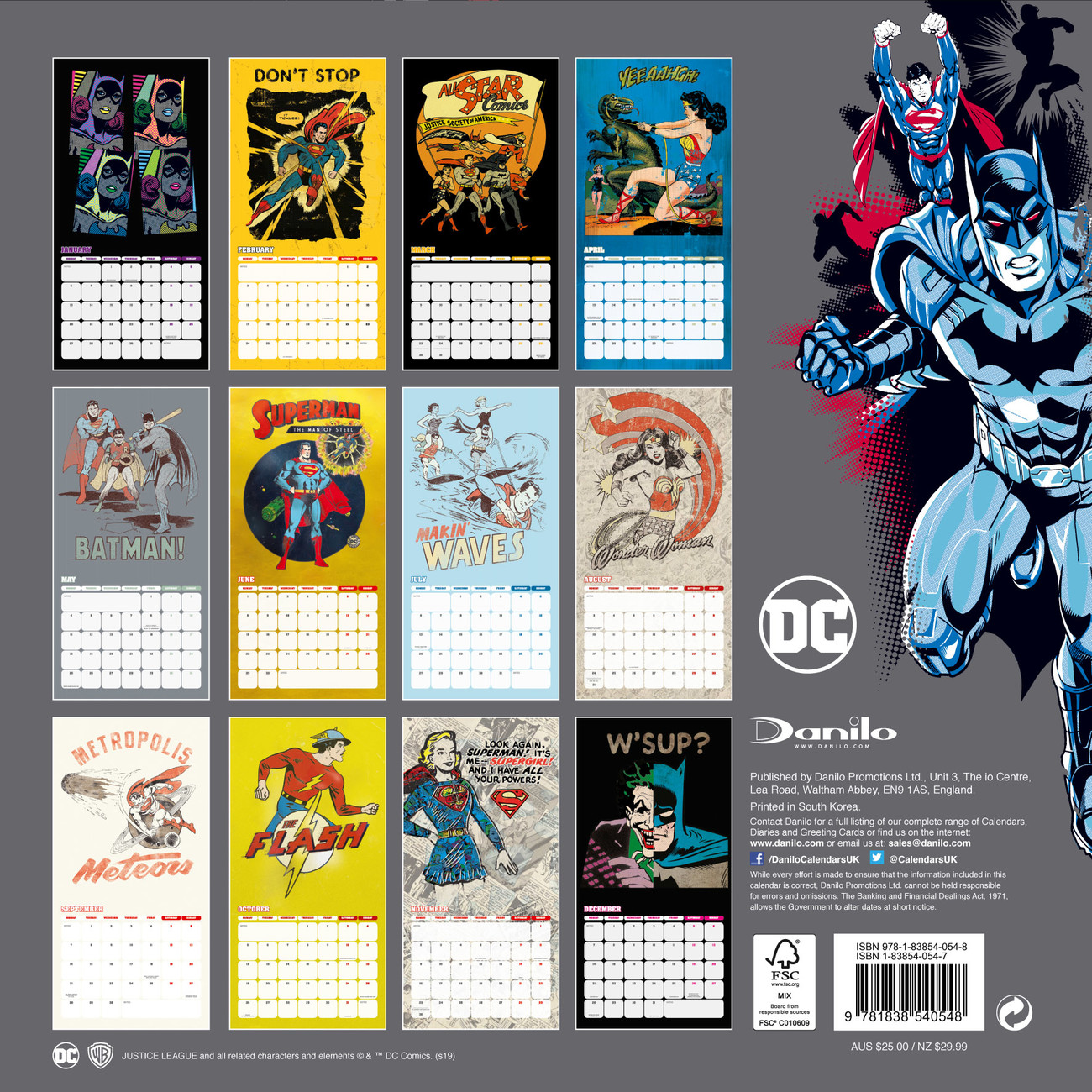 DC Comics - Wall Calendars 2024 | Buy at Europosters
