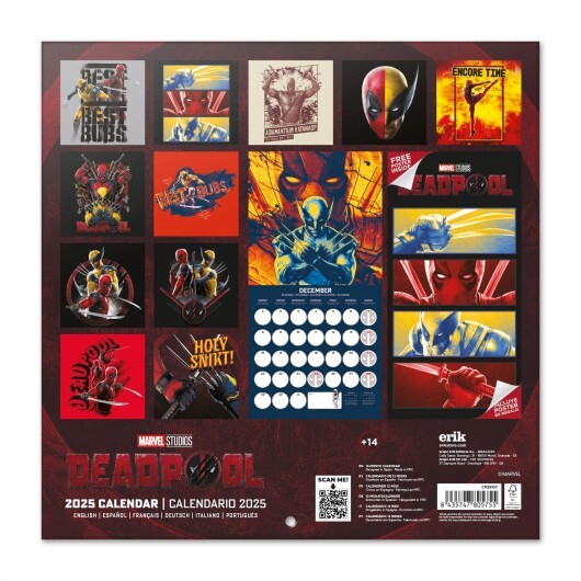 Deadpool Wall Calendars 2025 Buy at Europosters