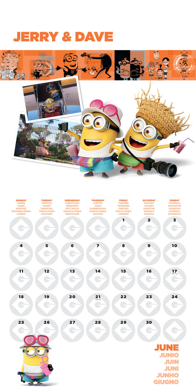 Despicable Me Multi Language Wall Calendars 2024 Buy at Europosters