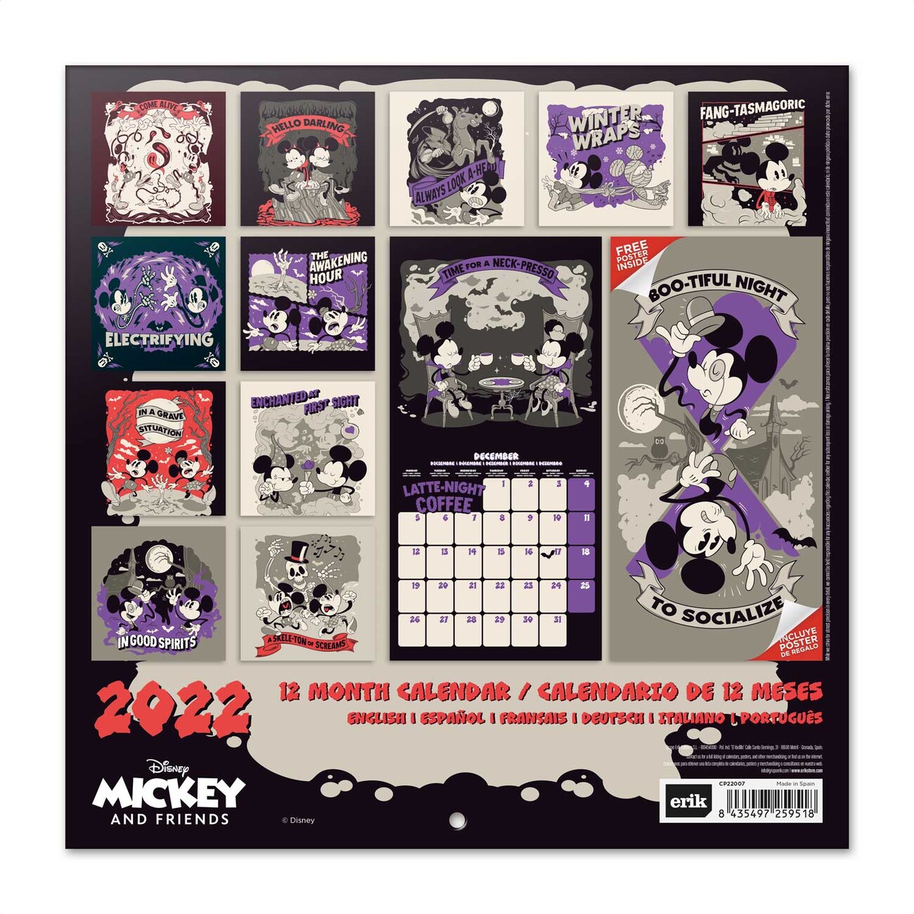 Calendrier mural 2023 Mickey Mouse Disney - Cdiscount Beaux-Arts