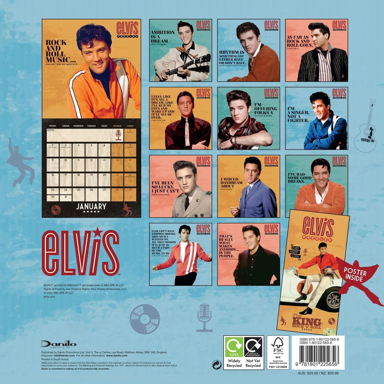 Elvis Wall Calendars 2023 Buy at Europosters