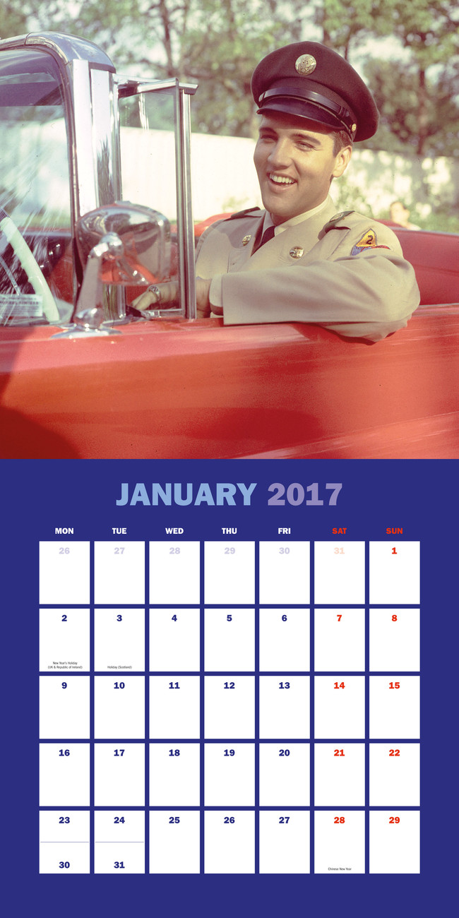 Elvis Wall Calendars 2017 Buy at Europosters