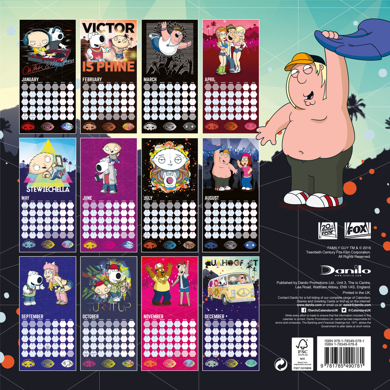 Family Guy Calendar 2024 India Ricky Christal