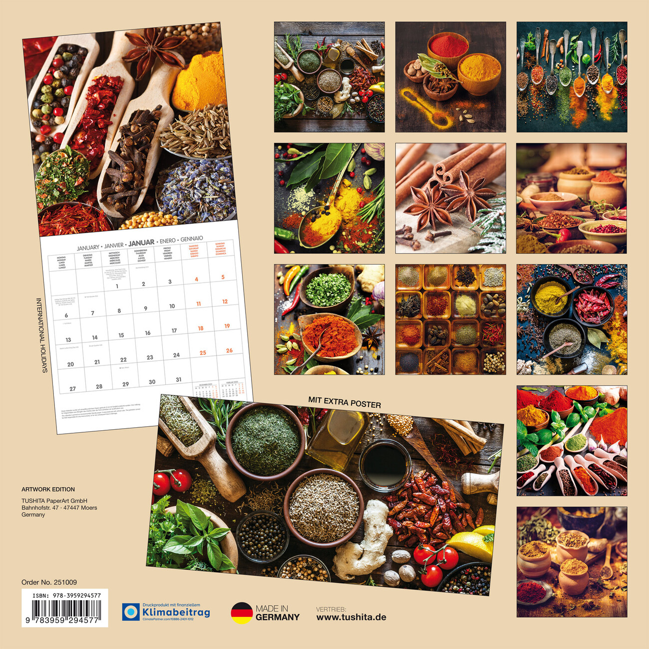 Food & Spices - Wall Calendars 2025 | Buy at Abposters.com food-spices-wall-calendars-2025-buy-at-abposters-com