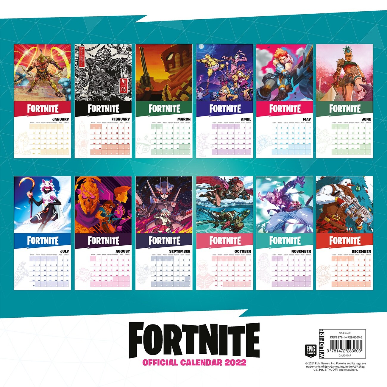 Fortnite Wall Calendars 2022 Buy at