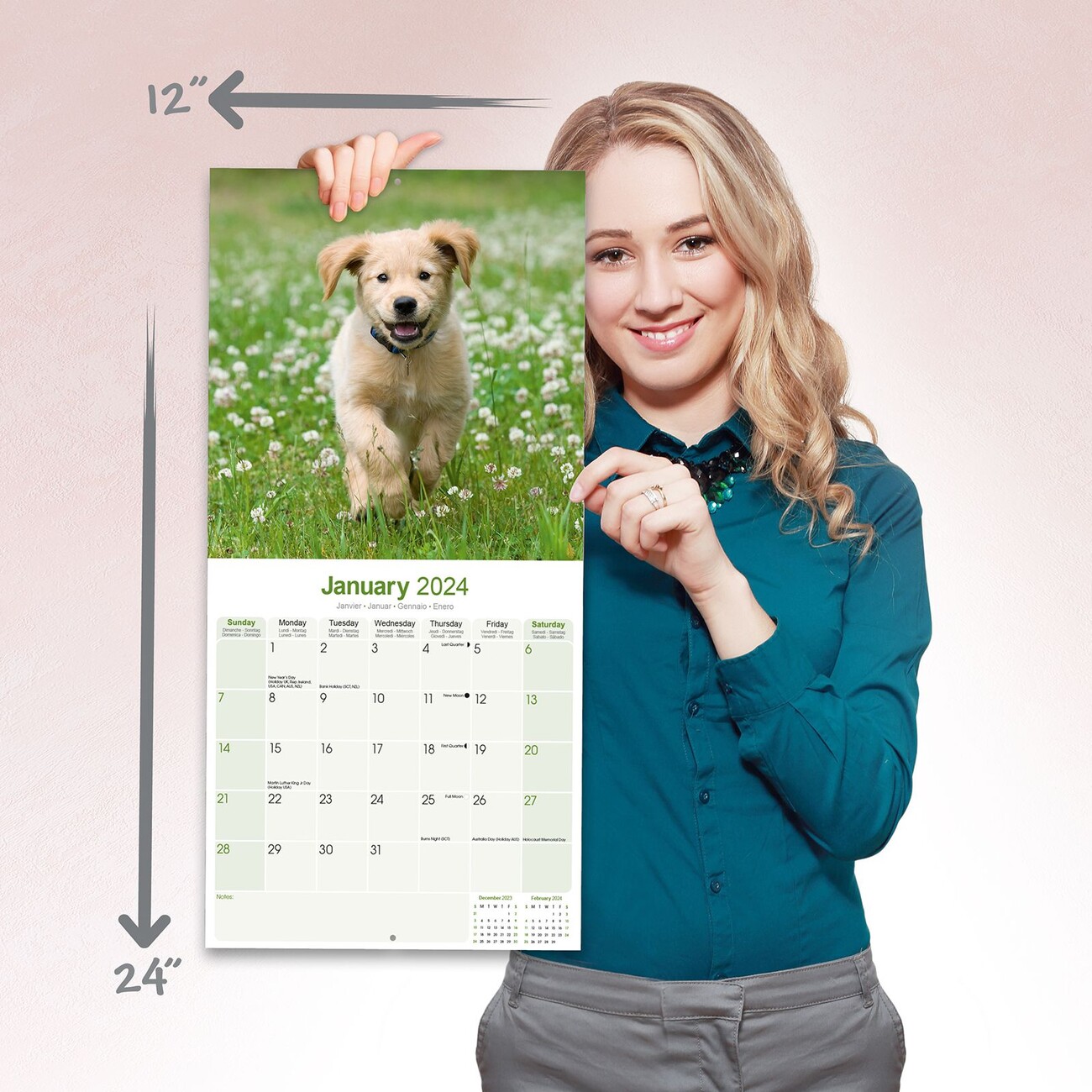 Golden Retriever Wall Calendars 2024 Buy at Europosters