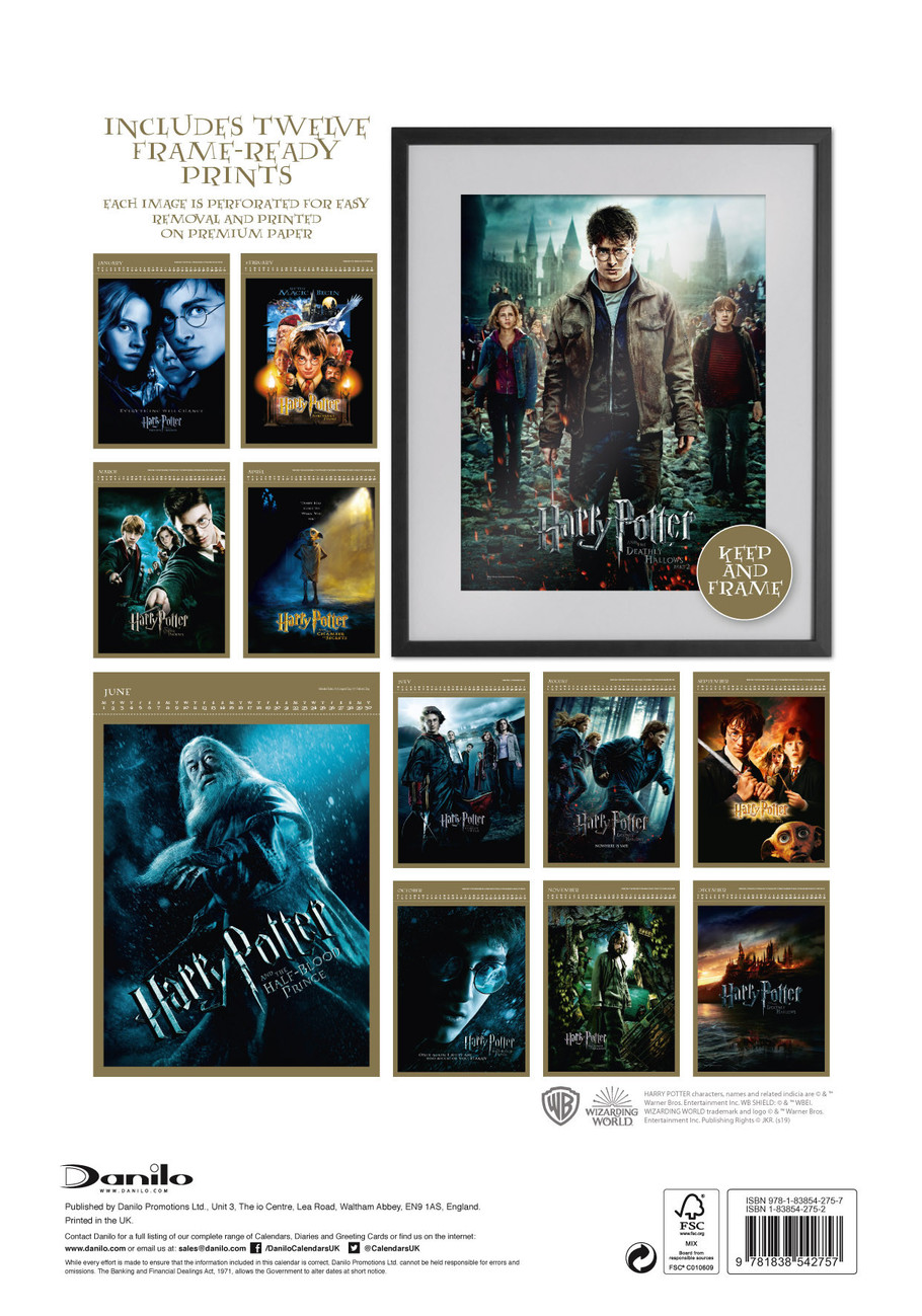 Harry Potter 2024 A3 Deluxe Calendar
