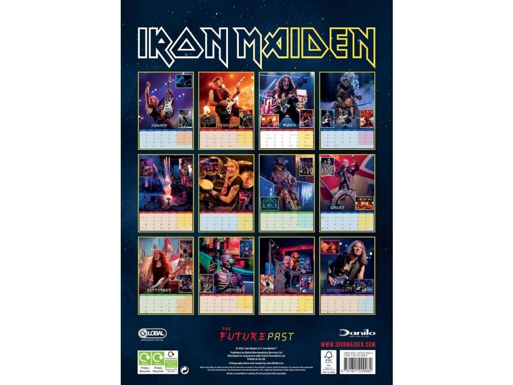 Iron Maiden Wall Calendars 2024 Buy At Europosters   Iron Maiden I191841 