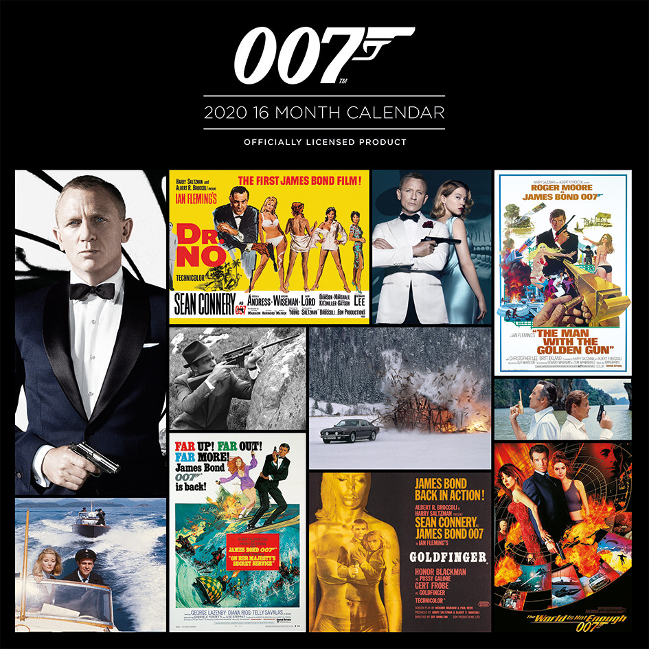James Bond Wall Calendars 2022 Large selection