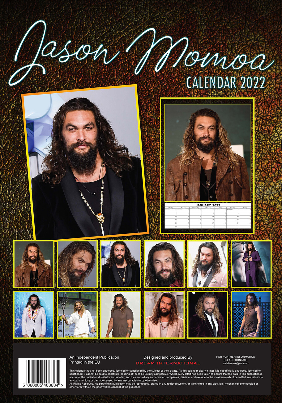 Jason Momoa Wall Calendars 2022 Buy at Europosters