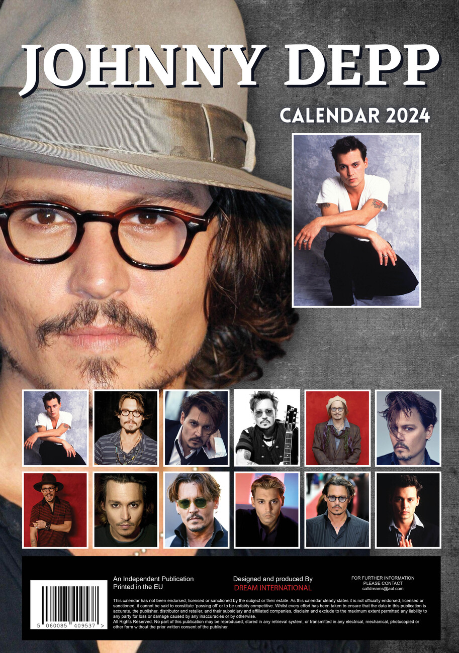 Johnny Depp Wall Calendars 2024 Buy at Europosters