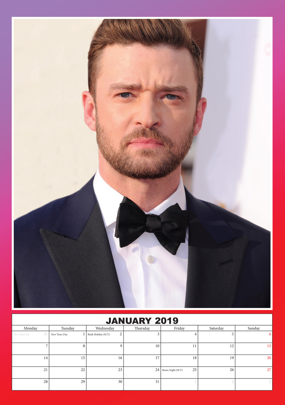 Justin Timberlake 2024 Calendar Gill Phedra