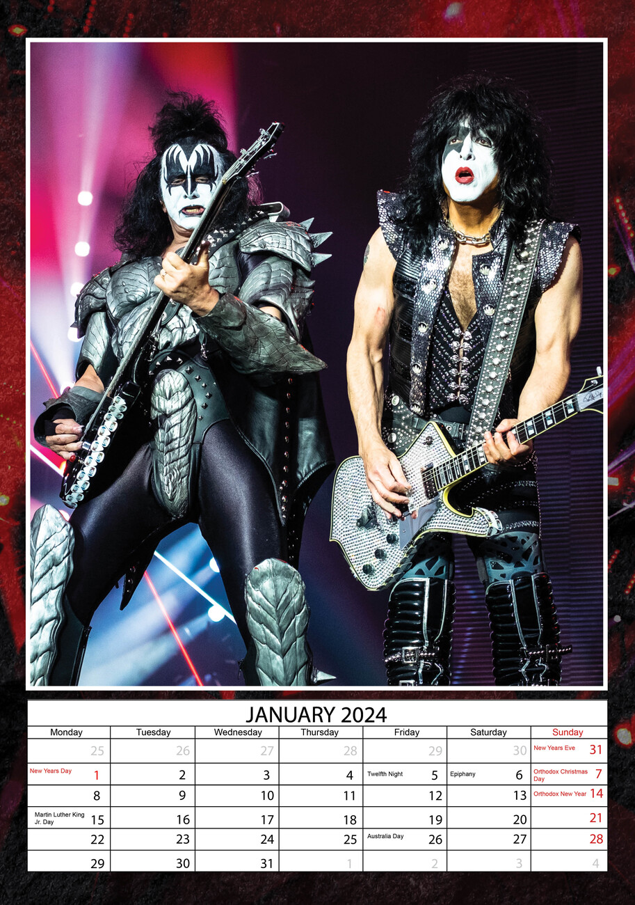 KISS - Wall Calendars 2024 | Buy at Abposters.com